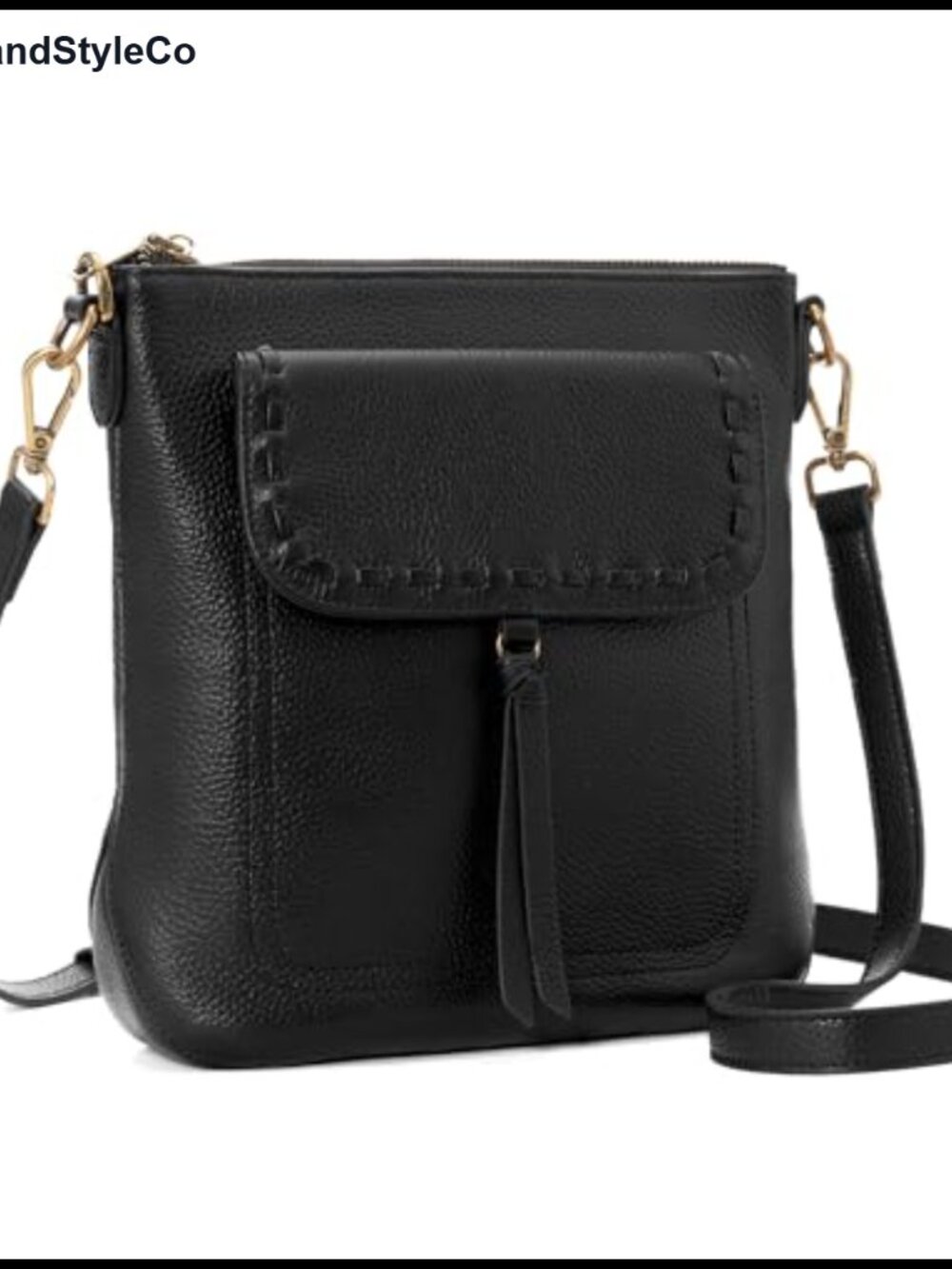 Genuine Leather Anti-Theft Crossbody Bag with RFID Blocking